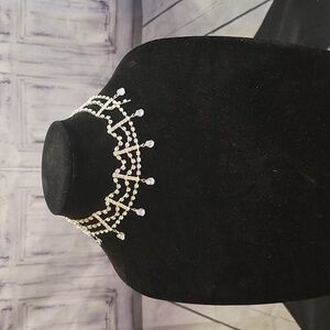 Water Drop Rhinestone Choker